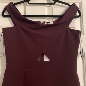 NWT Parker Dark Purple Off the Shoulder Cocktail Dress